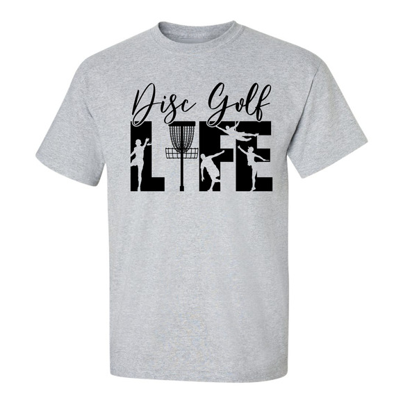 Disc Golf T Shirt DISCGOLF LIFE Discgolfer Discgolfing Shirt - Picture 15 of 16